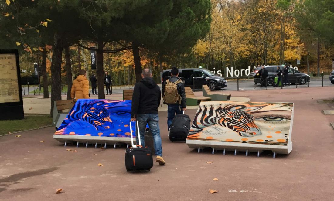 Borne Béton anti intrusion et anti bélier SAFELY avec peinture / décoration